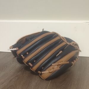 Kids New Franklin Left Hand Black and Tan Baseball Glove